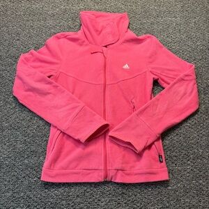 Adidas Women’s Fleece Jacket in Bright Pink